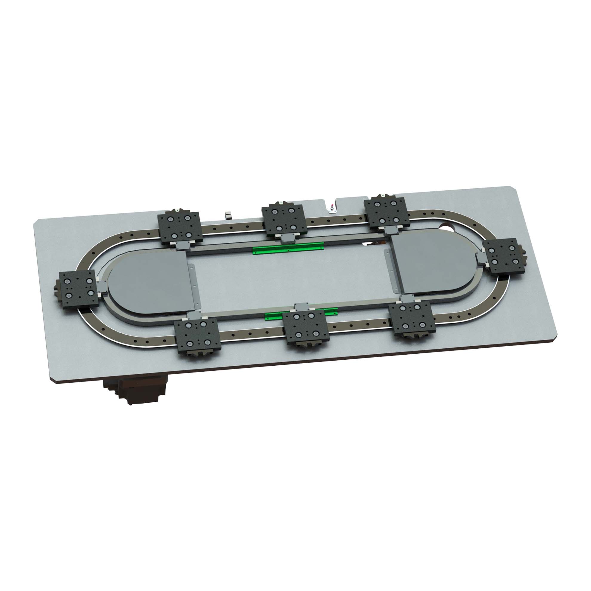 中载椭圆底板结构环形导轨输送线44-OV2系列