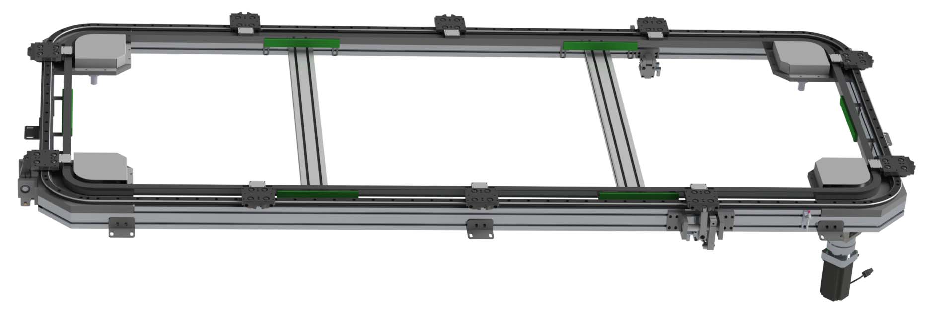 矩形型材链传动环形导轨输送线 25-RE2系列(图2)